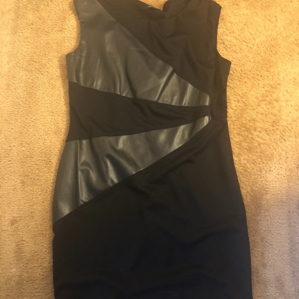 Black Dress w/ faux design
